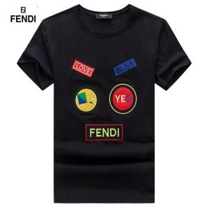 個性的なスタイリング 半袖Tシャツ 3色可選 FENDI フェンディ人気モデルの2019夏季新作
