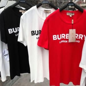 今季爆発的な人気　Burberry半袖tシャツスーパーコピーシンプルなデザイン　ユニ...