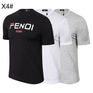 3色可選 スタイリッシュなデザイン 半袖Tシャツ  セール価格でお得 フェンディ毎年人気春夏新作  FENDI 安定感のある2019夏新作