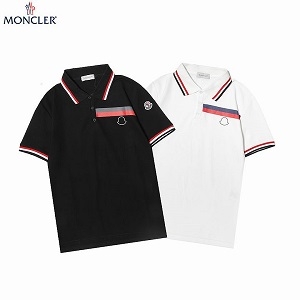 モンクレール コピー 通販 MONCLER ポロＴシャツ激安コピー  シンプルなスタイル 純綿素材  2色可選