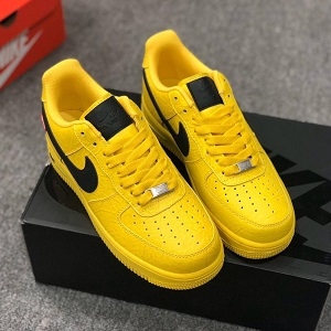 Nike Air Force 1"07 X Supreme X THE NORTH FACE イエロー色スニーカーコピー