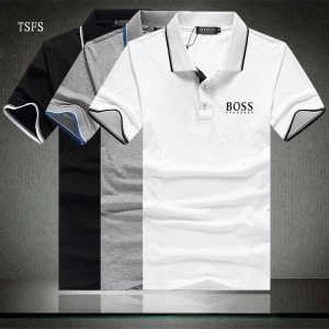 ムダな装飾を排したデザイン  2016春夏 HUGO BOSS ヒューゴボス 半袖Tシャツ 3色可選