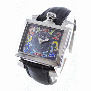 やっぱりガガミラノ素敵時計コピー ナポレオーネ40mm 6030.2 レザー ブラックシェル格安