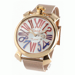 贅沢カラー！ガガミラノ スリム46mm 腕時計メンズコピー上品 5081.1 スモールセコンド PGP シルバー