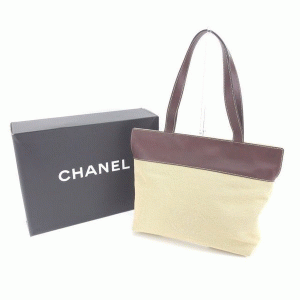 国内発/関税込高品質シャネル Chanel バッグ トートバッグ ココマークステッチ ベージュ ブラウン レディース  Bag