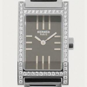 《超入手困難♪》エルメス タンデム 流行りコピー TA1.231.281/3800 ダイヤモンド グレー大注目 レディース腕時計