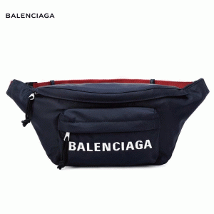 オシャレで安い高品質BALENCIAGA バレンシアガ Wheel belt bag バッグ ネイビー 2018-2019年秋冬