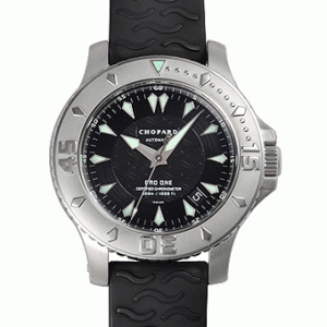 大人のカジュアル時計ショパール  16/8912 ブラック LUC プロワン ブラック腕時計