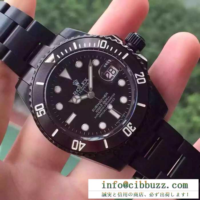 人気モデル ロレックス 腕時計サブマリーナー rolex submariner ステンレスブラックウォッチ