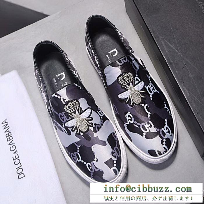 魅力のDolce&Gabbanaドルガバスニーカーコピー通勤通学メンズスニーカー刺繍シューズ本革靴