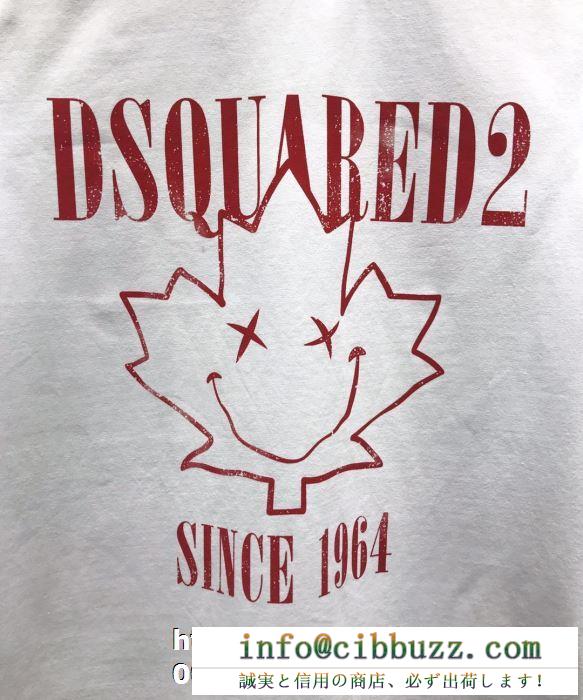 ディースクエアード DSQUARED2 今夏人気ブランド 半袖Tシャツ スタイリッシュなデザイン 2色可選 安定感のある2019夏新作