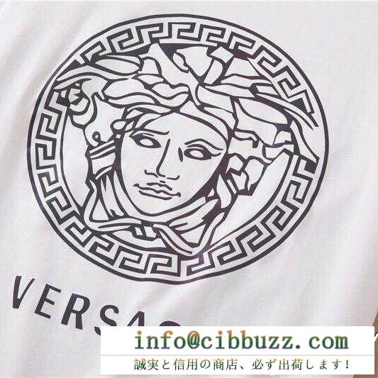 VERSACE ヴェルサーチ 半袖tシャツ 2色可選 個性的なスタイリング 男女兼用 一目惚れ必至2019夏季セール 