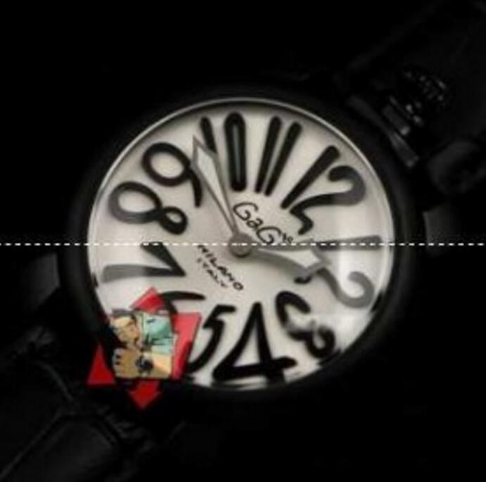 可愛いGaGa milano、ガガミラノの黒い女性腕時計.