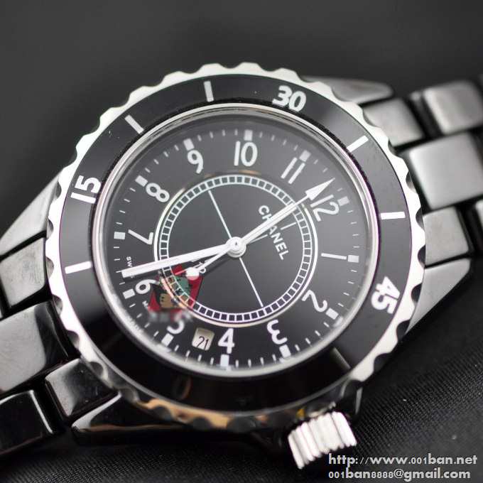 CHANELシャネル偽物 腕時計j12 h0682 クオーツ ブラック レディース メンズ ウォッチ デイトカレンダー 時計