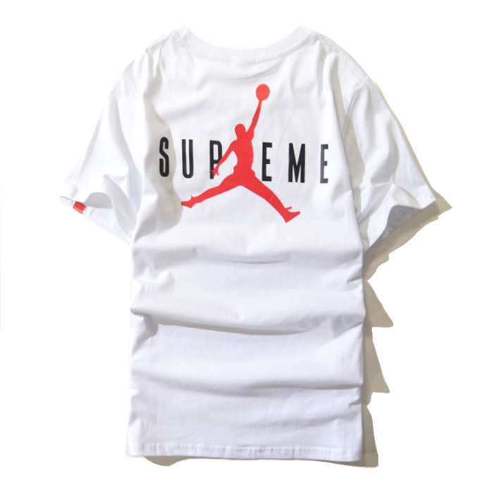 完売再入荷SUPREMEシュプリーム通販 半袖tシャツ ロゴ付き ブラック ホワイト 2色可選 男女兼用
