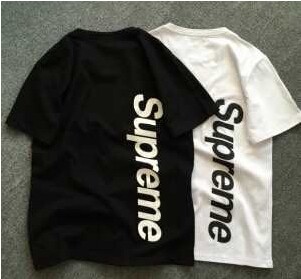 欧米韓潮 SUPREME 半袖Tシャツ 2016春夏 2色可選.