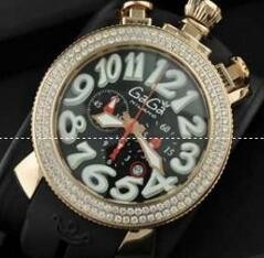 今季セール　ガガミラノ コピーGaGaMILANO 日本製クオーツ 6針 ダイヤベゼル　人気販売する腕時計.