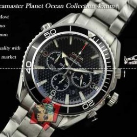 2017大人気美品 OMEGA-オメガ 腕時計メンズ　偽物　黒文字盤日付表示機械式腕時計男性用腕時計ウォッチ