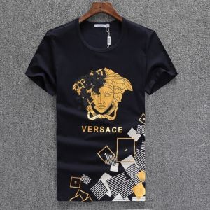 ヴェルサーチ VERSACE  半袖Tシャツ  2018春夏新作 個性的なデザイン ...