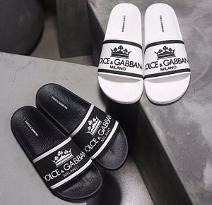 Dolce & Gabbanaシューズドルチェ・アンド・ガッバーナお洒落な男女兼用サンダルブラックホワイト2色可選択