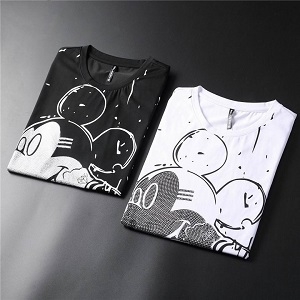 SUPREME 激安 シュプリーム t シャツ コピーかわいいミッキーマウスのイラスト 半袖 ホワイト黒 クラシックカラー