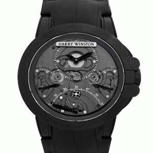 魅力の一品ハリーウィンストン 時計メンズ400/MCRA44ZKL.S オーシャン トリレトロ クロノ ブラックザリウム