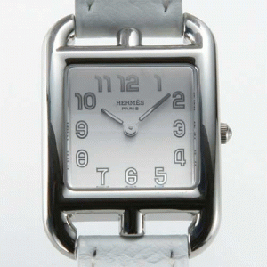 特に洗練的エルメス 時計  CC1.210.220/UBC白時計上品 ケープコッド ドゥブルートゥール レザー ホワイト