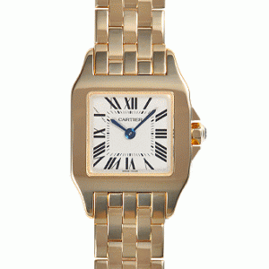 高級感カルティエ サントス伝説的時計 W25063X9 ドゥモワゼル SM ホワイト