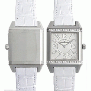 白の腕時計ジャガールクルト レベルソ 最先端ファションQ7038420 スクアドラレディ